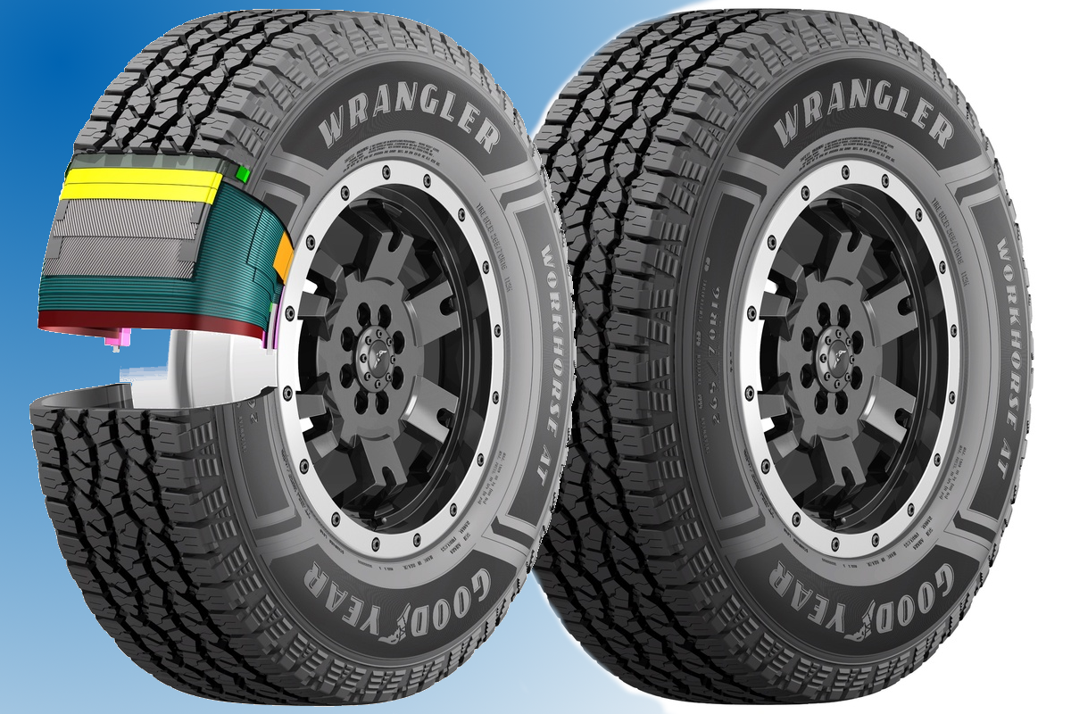 😎EXCLUSIVO: Novo PNEU da Goodyear feito com Óleo de Soja (Veja TESTE e  benefícios do Workhorse AT) 