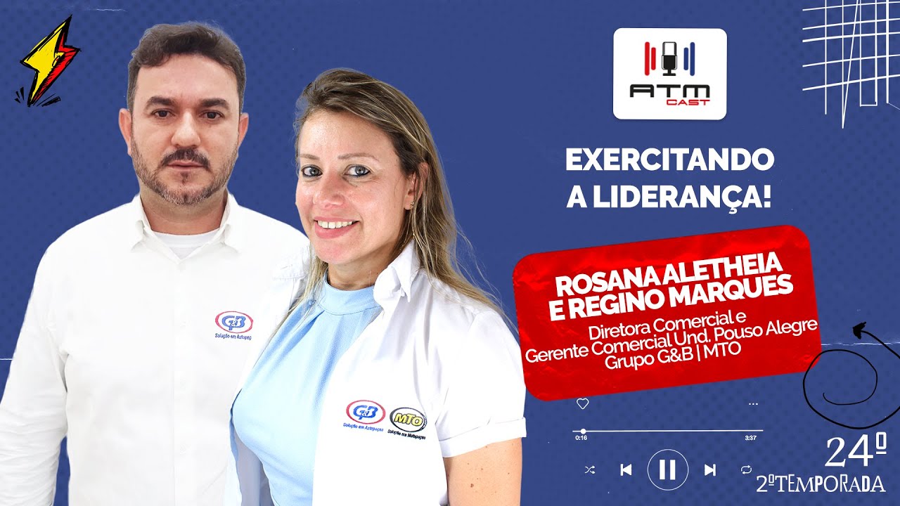 ATMCAST ep#24 temp. 2 | Rosana Aletheia Diretora e Regino Marques Grupo 🚗G&B | MTO🏍️