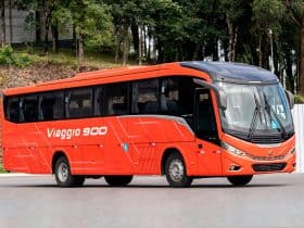 Marcopolo promove roadshow dos ônibus Viaggio G8 900 e 1050 com motor dianteiro