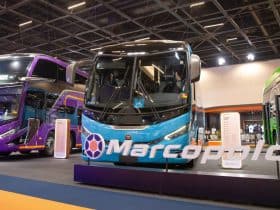 Maior expositora da Lat.Bus 2026, Marcopolo integra evolução de portfólio e pronta-entrega