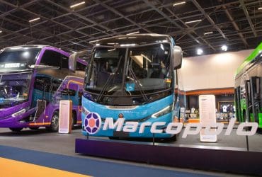Maior expositora da Lat.Bus 2026, Marcopolo integra evolução de portfólio e pronta-entrega