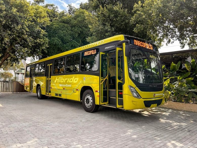 Marcopolo Apresenta Ônibus Urbano Híbrido a Etanol na COP30
