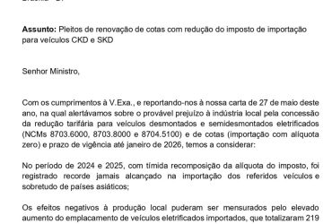 Sindipeças se posiciona sobre a importação de CKD e SKD no setor automotivo brasileiro