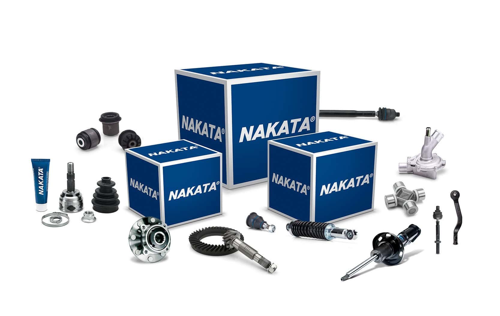 Nakata amplia portfólio para o mercado de reposição com 28 novos itens de transmissão, suspensão e direção