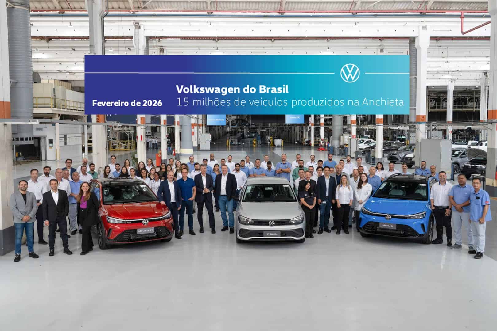Fábrica Anchieta da Volkswagen celebra 15 milhões de carros produzidos