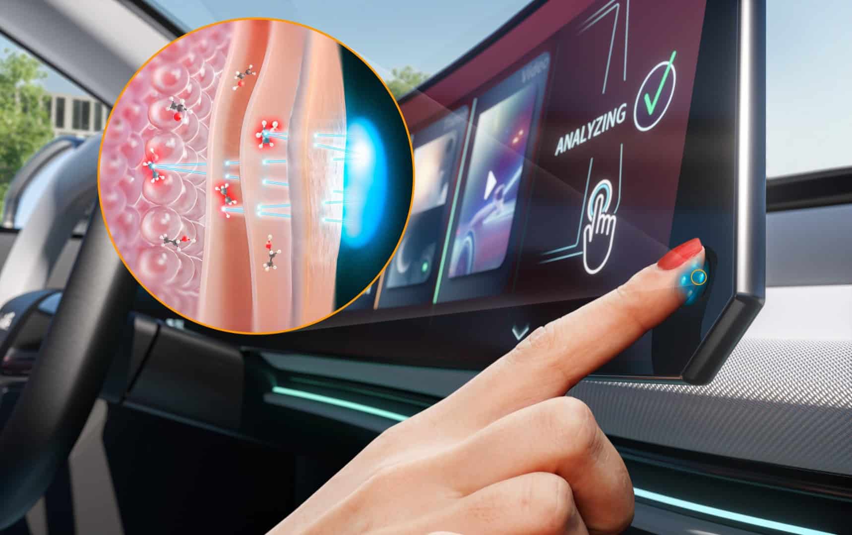 AUMOVIO e trinamiX integram a medição de álcool no sangue ao cockpit do veículo