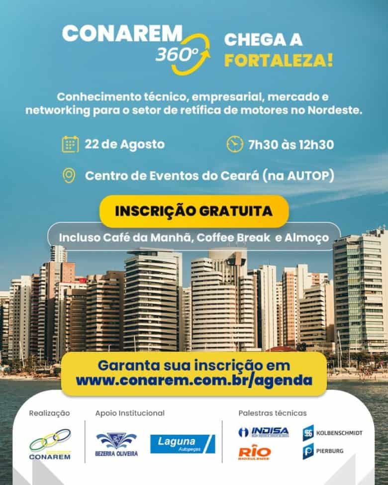 Fortaleza sedia CONAREM 360 na AUTOP com foco em tecnologia e no futuro da reparação automotiva