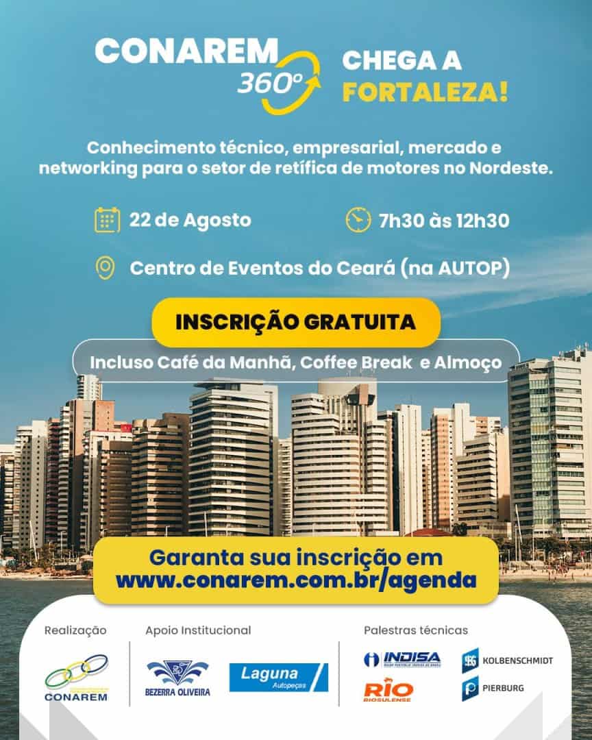 Fortaleza sedia CONAREM 360 na AUTOP com foco em tecnologia e no futuro da reparação automotiva