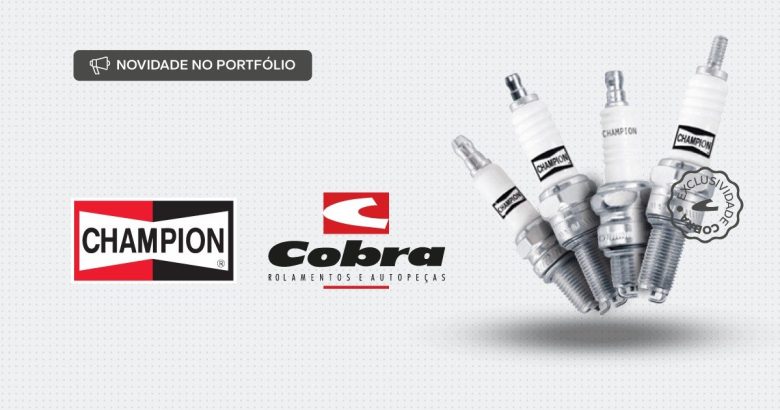 Cobra Distribuidora anuncia parceria com a Champion e amplia portfólio de velas de ignição