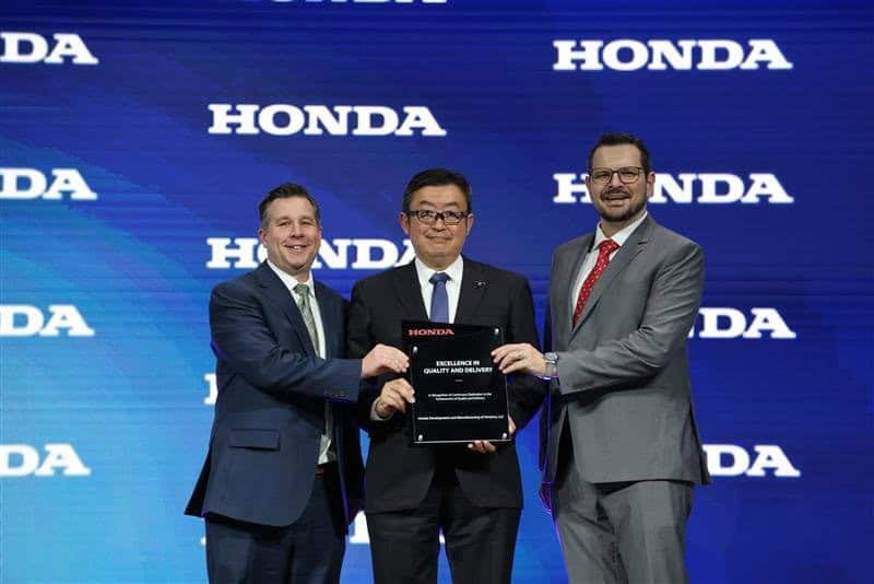 Litens recebe prêmio Honda de excelência em qualidade e entrega para fornecedores na América do Norte