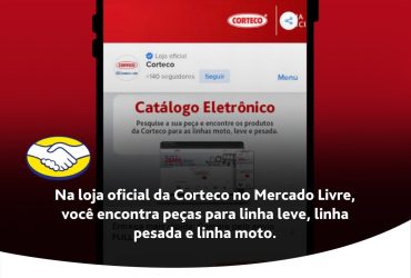 Loja Oficial da Corteco no Mercado Livre Adota Novo Layout Mais Prático para Melhorar a Experiência do Cliente