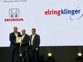 ElringKlinger é reconhecida pela Honda Automóveis do Brasil pela excelência no fornecimento OEM