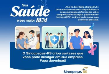 Sincopeças-RS cria a série Sua Saúde é seu maior bem a fim de incentivar engajamento