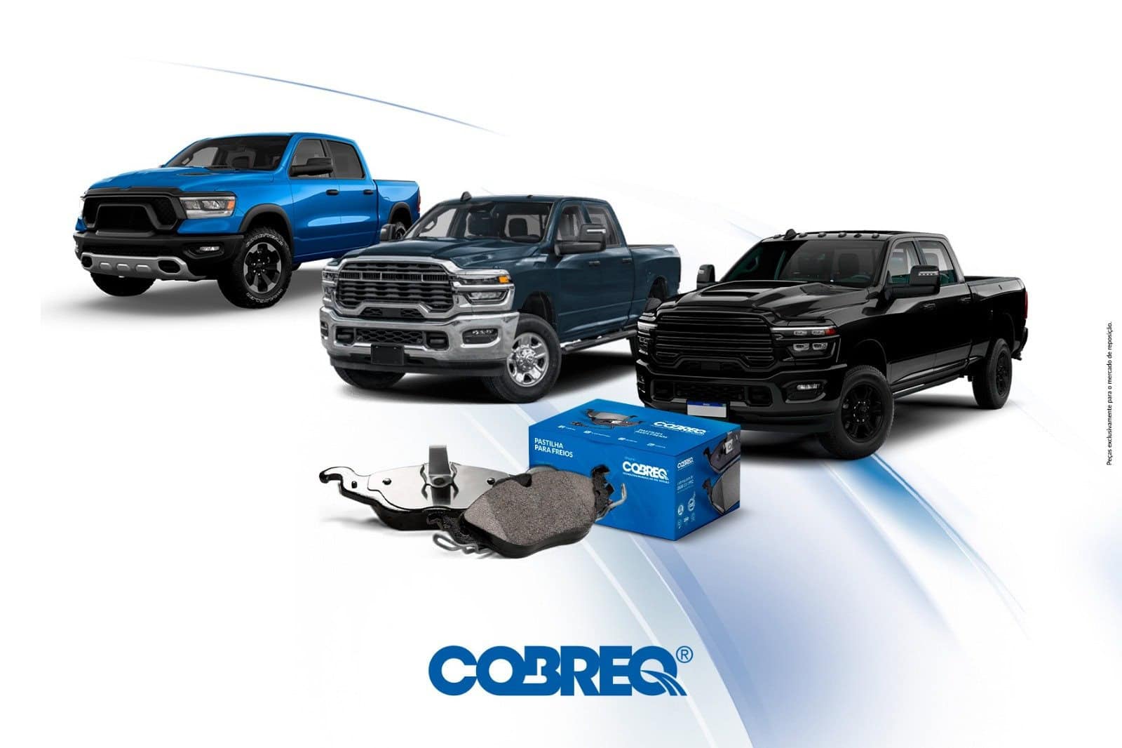 Cobreq lança pastilhas de freio para picapes RAM 1500, 2500 e 3500