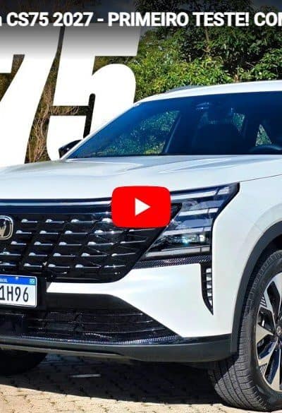 Novo Caoa-Changan CS75 2027 – PRIMEIRO TESTE! COMO ANDA? O QUANTO BEBE? E O ESPAÇO? E A SUSPENSÃO?