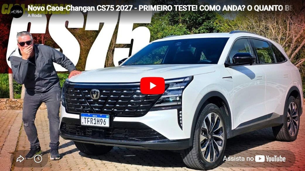 Novo Caoa-Changan CS75 2027 – PRIMEIRO TESTE! COMO ANDA? O QUANTO BEBE? E O ESPAÇO? E A SUSPENSÃO?