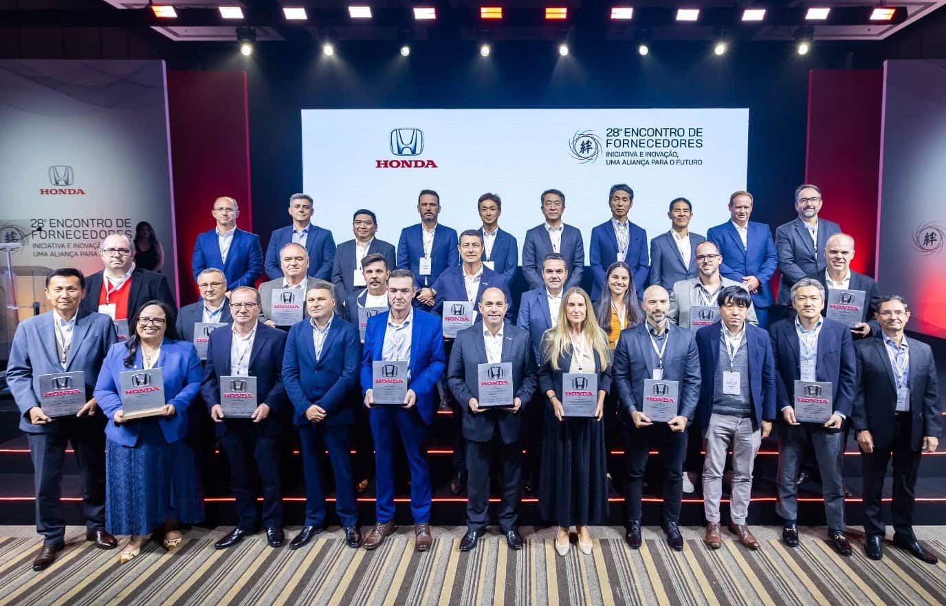 Honda Automóveis reúne seus fornecedores para alinhamento estratégico e premia os melhores de 2025