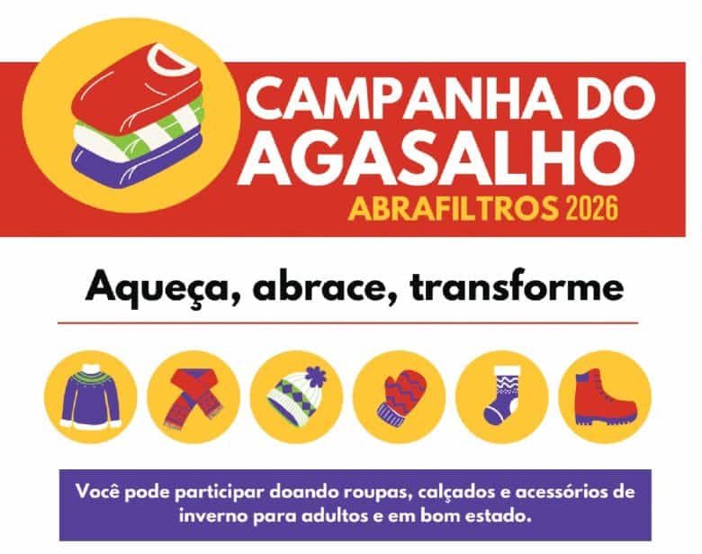 Abrafiltros lança Campanha do Agasalho 2026: solidariedade e aquecimento para o inverno