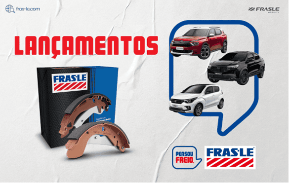 Fras amplia sua linha de sapatas de freio para veículos Fiat e Citroën.