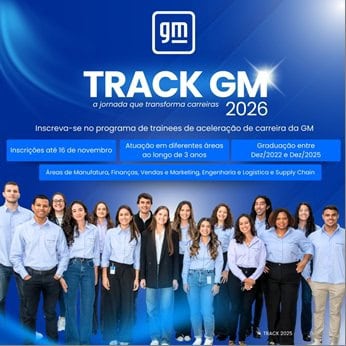 General Motors abre inscrições para o programa TRACK 2026 de formação de líderes