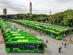 Ônibus elétricos têm crescimento de 92,5% no 1º semestre de 2026 comparado com 2025