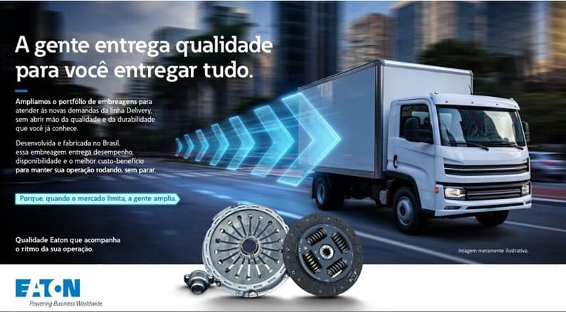 Eaton amplia portfólio de embreagens com novo modelo de 362 mm para linha Delivery