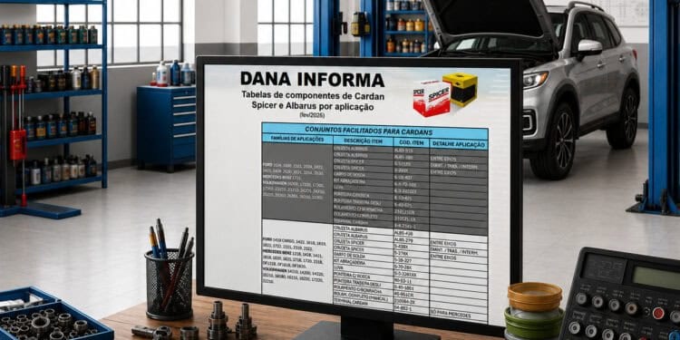 Para lojistas, mecânicos e frotistas: Dana lança guia para agilizar a manutenção de eixos cardan