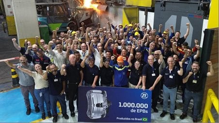 ZF atinge marca de 1 milhão de freios de estacionamento elétrico (EPB) produzidos no Brasil