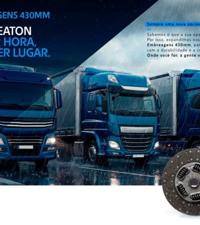 Eaton amplia portfólio para veículos pesados com nova embreagem de 430 mm para transmissões automatizadas