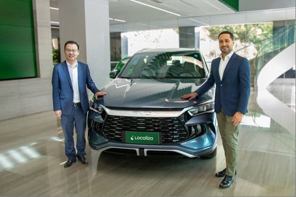 Localiza&Co anuncia acordo com a BYD para a compra de 10 mil veículos híbridos e elétricos