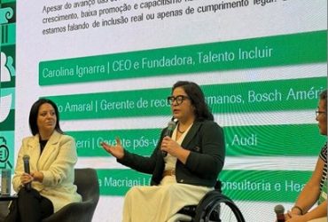 Carolina Ignarra, da Talento Incluir, fala sobre inclusão de pessoas com deficiência além das cotas no 9º Fórum Diversidade no Setor Automotivo