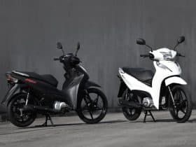 Honda Biz 2027: evolução técnica na versão de entrada, a ES, e cores inéditas para a versão topo de linha, a EX