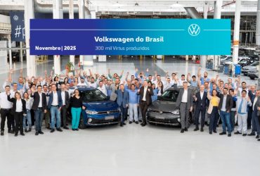 Volkswagen comemora 300 mil unidades do Virtus produzidas no Brasil