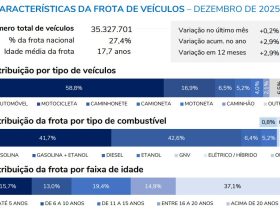 São Paulo fecha 2025 com 35,3 milhões de veículos e concentra 27,4% da frota nacional