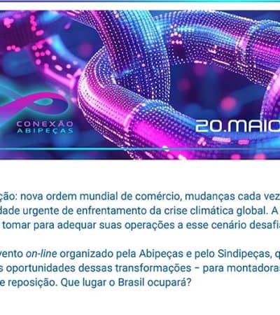 Setor automotivo discute nova ordem mundial e transição tecnológica em evento on-line