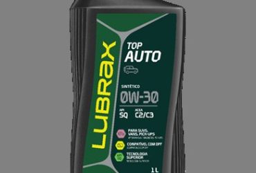 Lubrax amplia portfólio e lança Top Auto 0W-30 C2/C3 Sintéticopara veículos leves a diesel, gasolina e flex