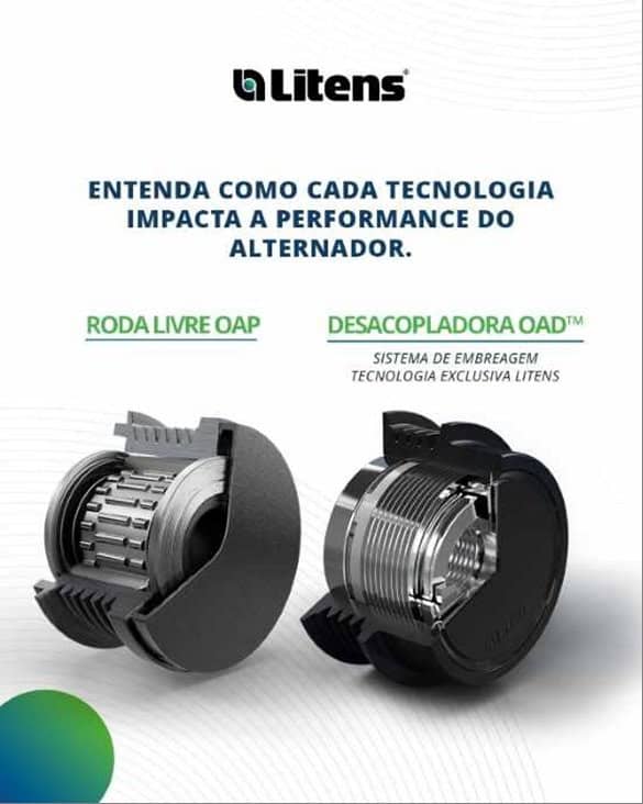 Litens esclarece diferenças entre as Polias de Alternador Roda Livre OAP e Polia Desacopladora OAD™