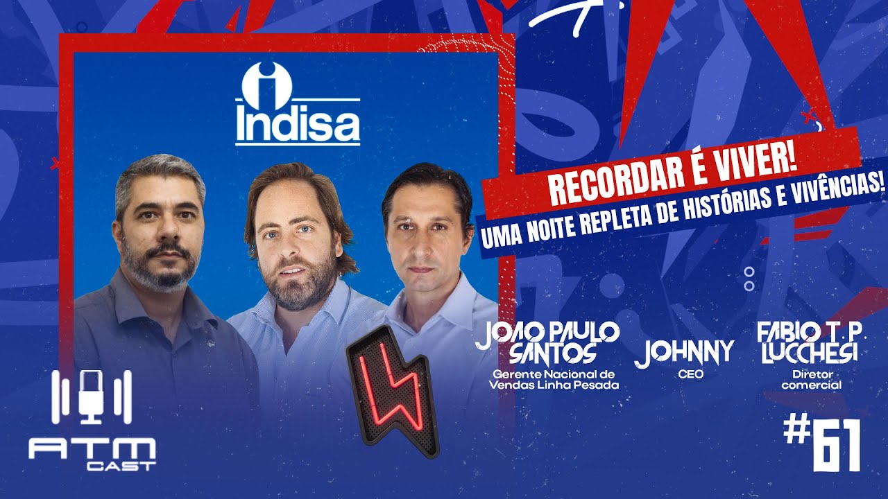 ATMCAST ep#61 |  Johnny,  Fábio T. P. Lucchesi e João Paulo Santos 🚀🏭 |Dia do Sorteio moto🛵