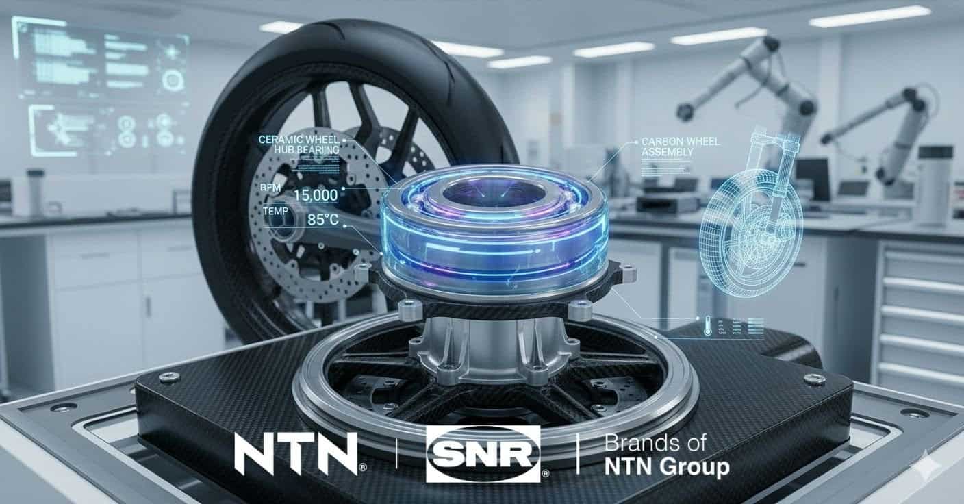 NTN lança linha exclusiva de rolamentos de roda para motocicletas: desempenho e segurança para o seu moto