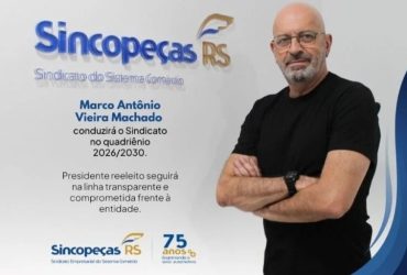 Marco Antônio Vieira Machado é Reeleito Presidente do Sincopeças: Continuidade na Liderança do Setor de Autopeças