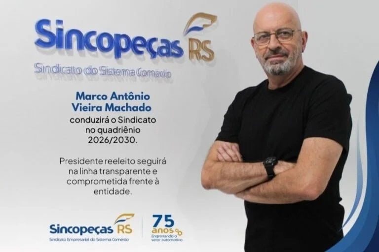 Marco Antônio Vieira Machado é Reeleito Presidente do Sincopeças: Continuidade na Liderança do Setor de Autopeças
