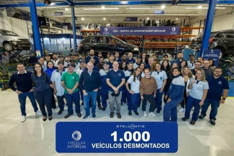 Stellantis Desmonta Mil Veículos e Recicla Mais de 740 Toneladas de Materiais em Iniciativa Sustentável
